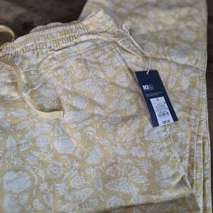 Target Yellow and White Floral Pants